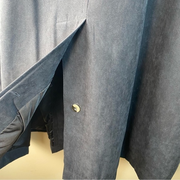 Saks Fifth Avenue Large Rain Coat Mid Length Black - Picture 7 of 8